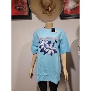 Santa Barbara Polo & Racquet club t-shirt Men's L Blue Short Sleeves NWT #C